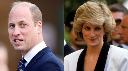 Prince William's 'dreadful' Christmas habit revealed by Princess Diana, seen here side-by-side on different occasions