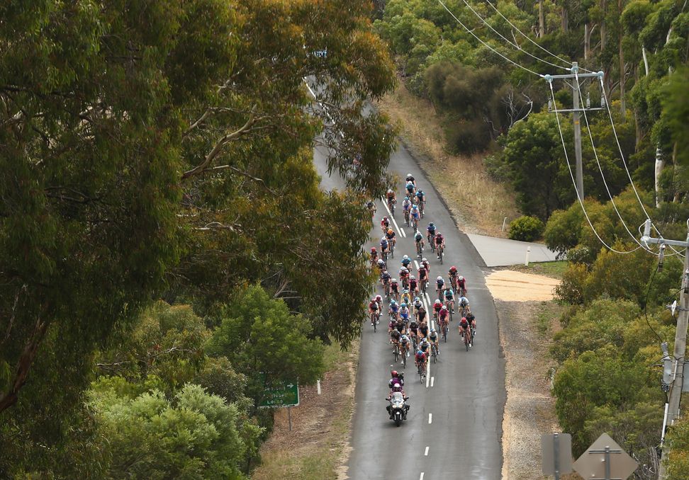 Racing at the Cadel Evans Great Ocean Road Race