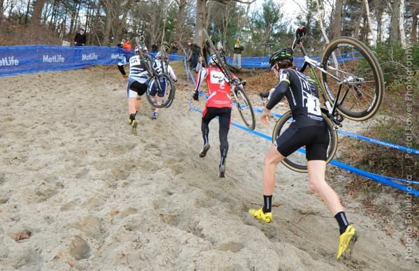 Two Keoughs and two Cannondale/cyclocrossworld.com racers. Classic New England
