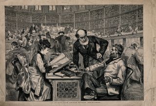 The British Museum Reading Room illustration