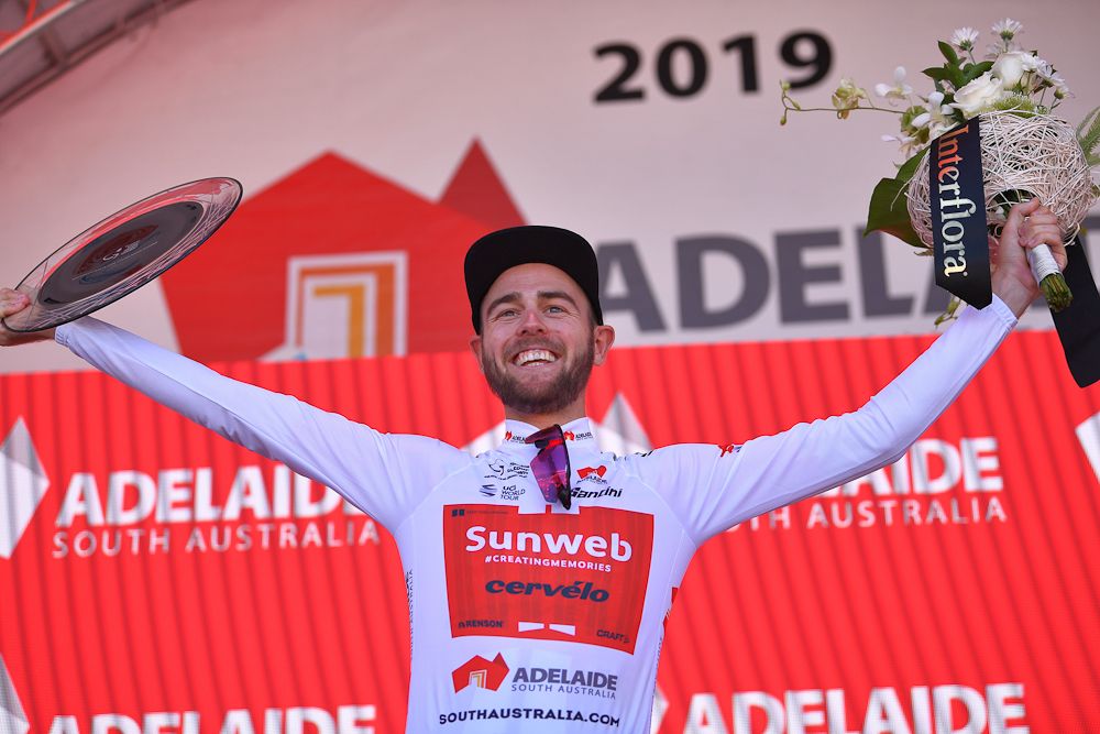 Chris Hamilton was the best young rider at the Tour Down Under
