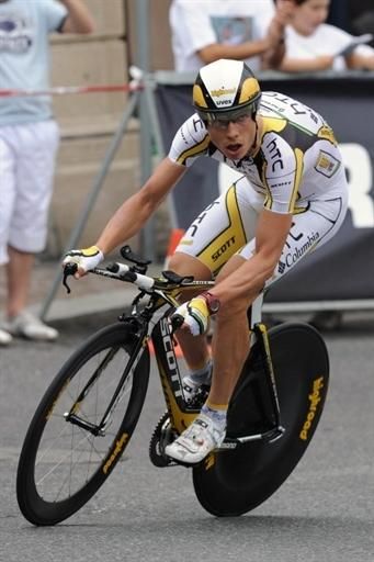 Tony Martin (HTC-Columbia) put in a solid ride for third place in the Tour de Suisse opening stage.