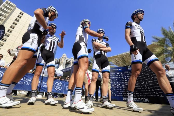 The Giant-Shimano riders at the Dubai Tour