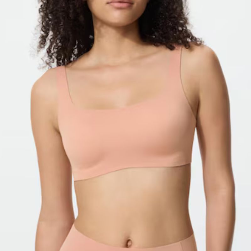 Uniqlo, Wireless Relax Bra in Light Orange
