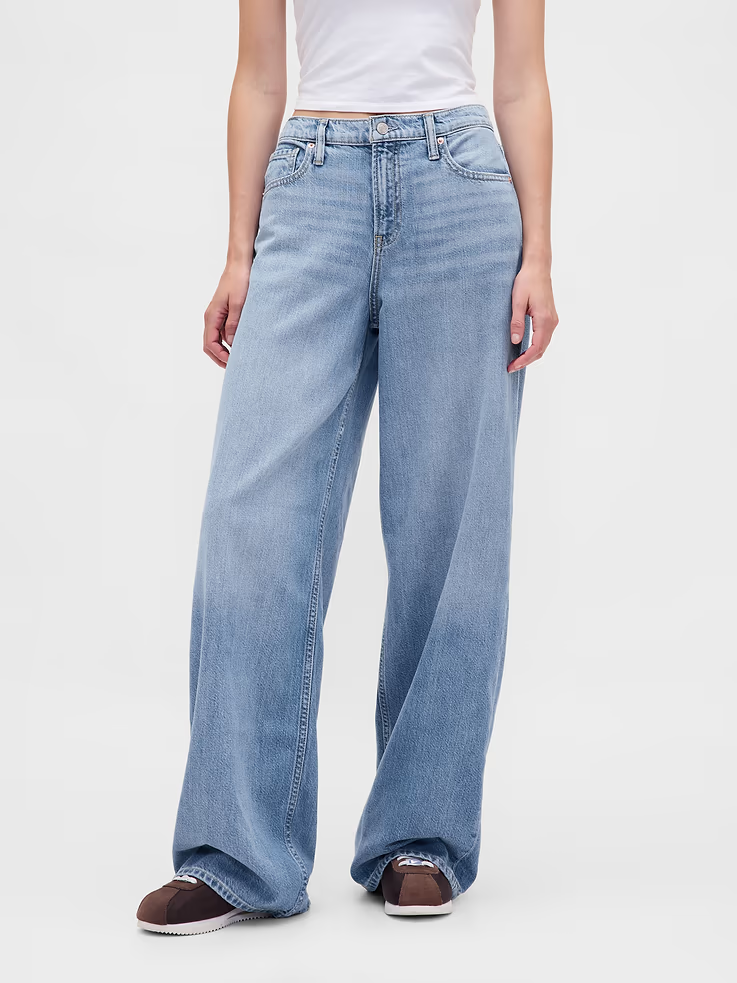Gap, Mid Rise UltraSoft Baggy Jeans (Were $90)
