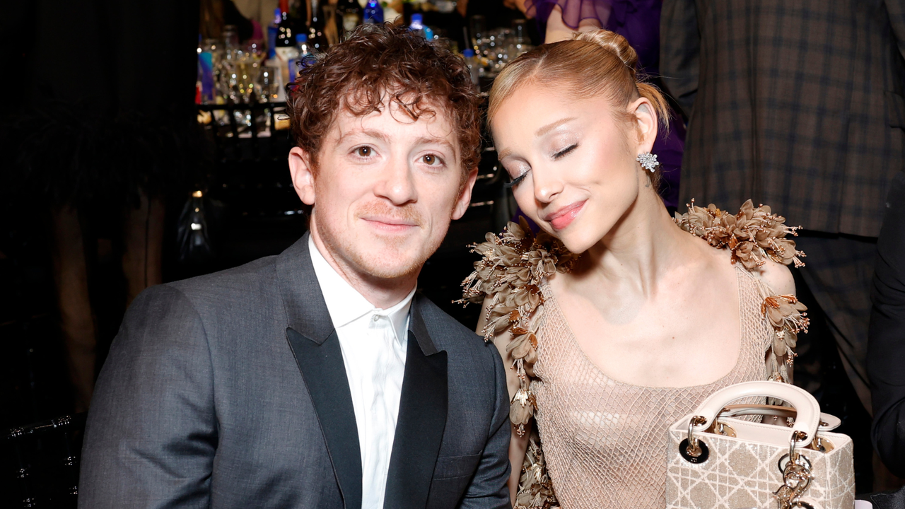 Ariana Grande and Ethan Slater at the SAG awards