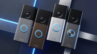 A selection of Ring doorbells.