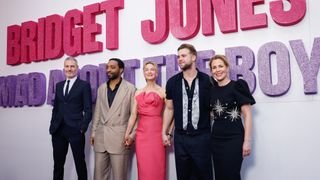 Director Michael Morris, Chiwetel Ejiofor, Renee Zellweger, Leo Woodall and Sally Phillips attend the Australian premiere of "Bridget Jones: Mad About The Boy"