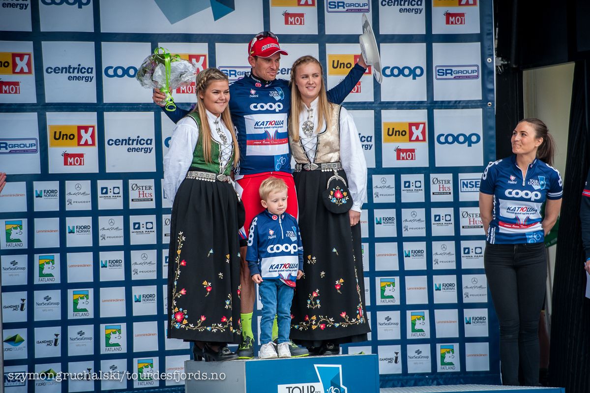 Alexandre Kristoff won the blue points jersey.