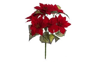 Wilko Poinsettia Pick Christmas Decoration