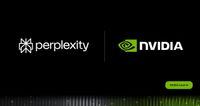 Perplexity and Nvidia logos side by side on a dark background from Nvidia's Local AI blog