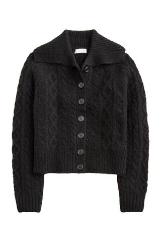 J.Crew Collared Cable-Knit Cardigan Sweater (Was $138) 