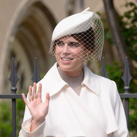 Princess Eugenie of York attends the Easter Sunday Mattins Service at St George's Chapel on April 20, 2025 in Windsor, England