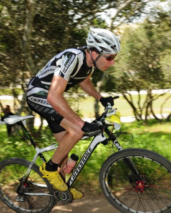 Jeremiah Bishop (Cannondale) sets a blistering pace