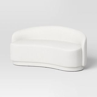 Lupine Curved Loveseat Cream Boucle - Threshold™