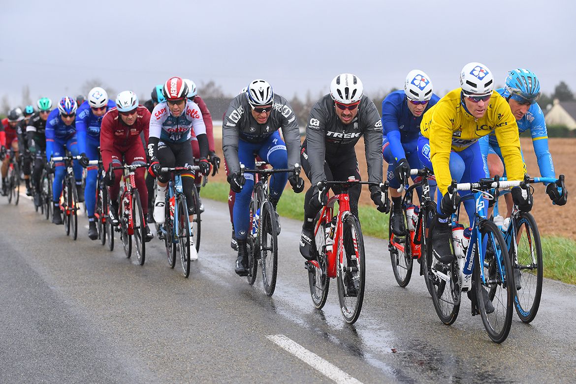 Arnaud Demare wears yellow after his stage 1 victory