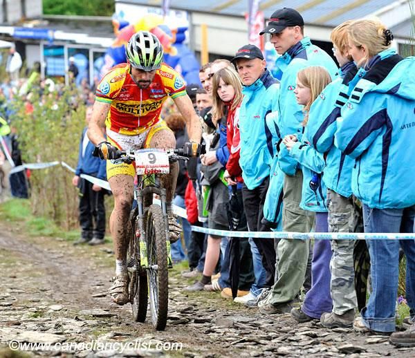 Jos&eacute; Hermida (Multivan Merida Biking Team), on his way to his sixth career World Cup win