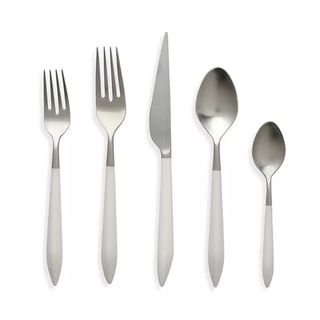 Vietri Ares Argento and White Five-Piece Place Setting