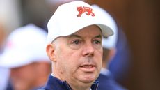 Dean Robertson during a practice round for the 2025 Walker Cup