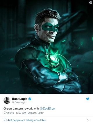 Zac Efron as Green Lantern