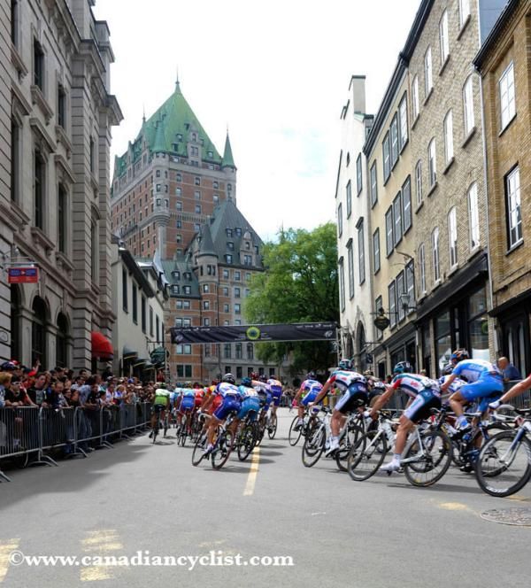Heading up to Chateau Frontenac