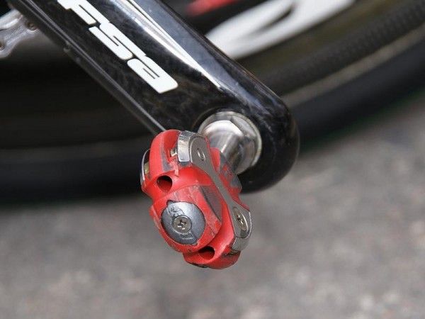 The Speedplay Zero pedals on O'Grady's bike aren't quite like the one-off versions he had on his Paris-Roubaix bike, though we have yet to see what he'll use on Sunday.