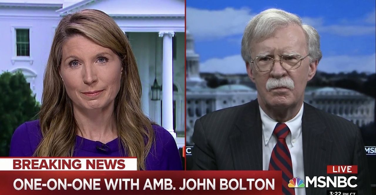 Nicolle Wallace and John Bolton.