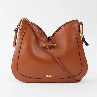tan tote bag with toggle fastening