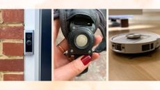 Best smart home technology: the ring doorbell, an air tag, the shark robot vacuum,