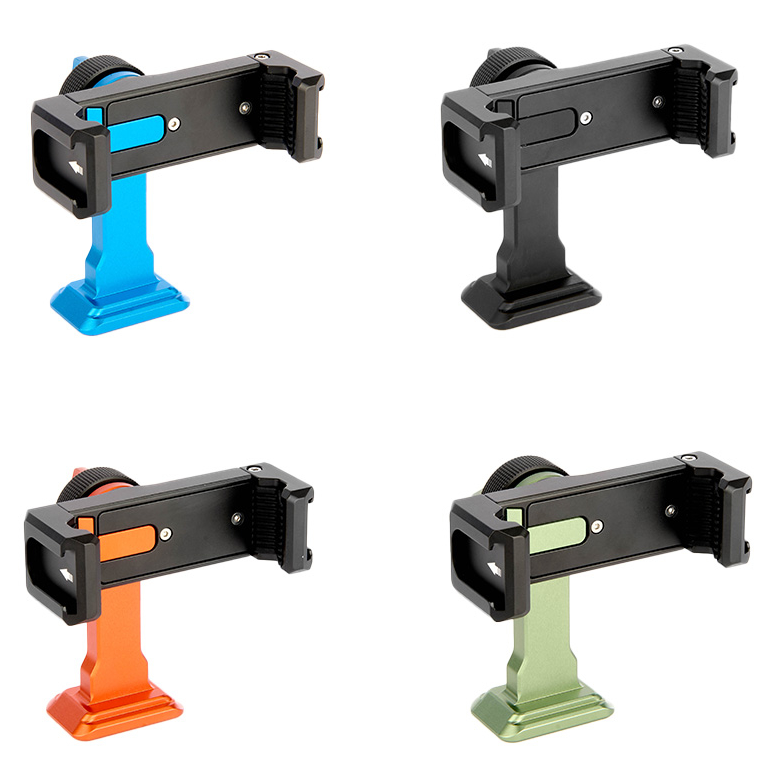 3 Legged Thing Phil phone clamps in various colors in a white square