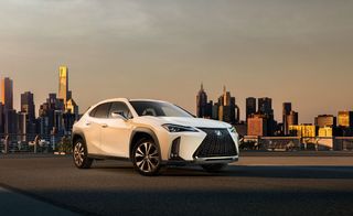 Lexus UX Urban with evolving the distinctive spindle grille and a block-shape mesh pattern