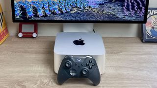 Apple Mac Studio M4 Max review unit on a desk