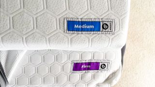 Different firmness foams for the Sleeping Duck Mach II mattress