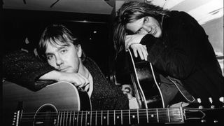 Dan Murphy (left) and Dave Pirner (right) of the band Soul Asylum, 1992