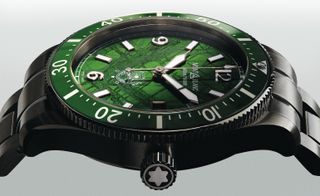 Green watch by Montblanc