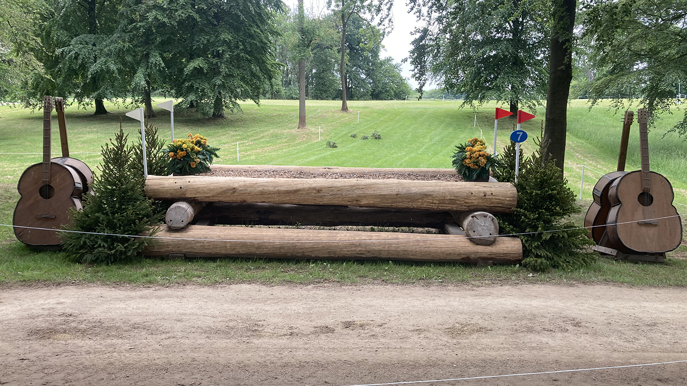 Bramham Horse Trials cross-country course 2023: fence 7