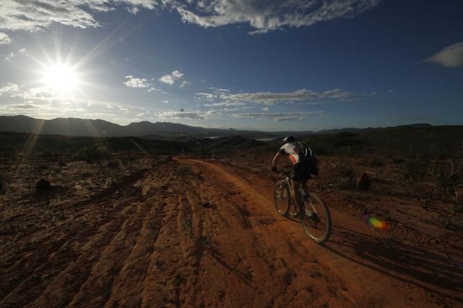 A rider during stage 4
