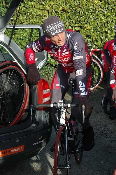 Wim Vansevenant ready to join his team-mates in training