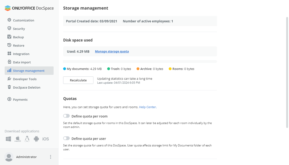 Onlyoffice DocSpace 2.5