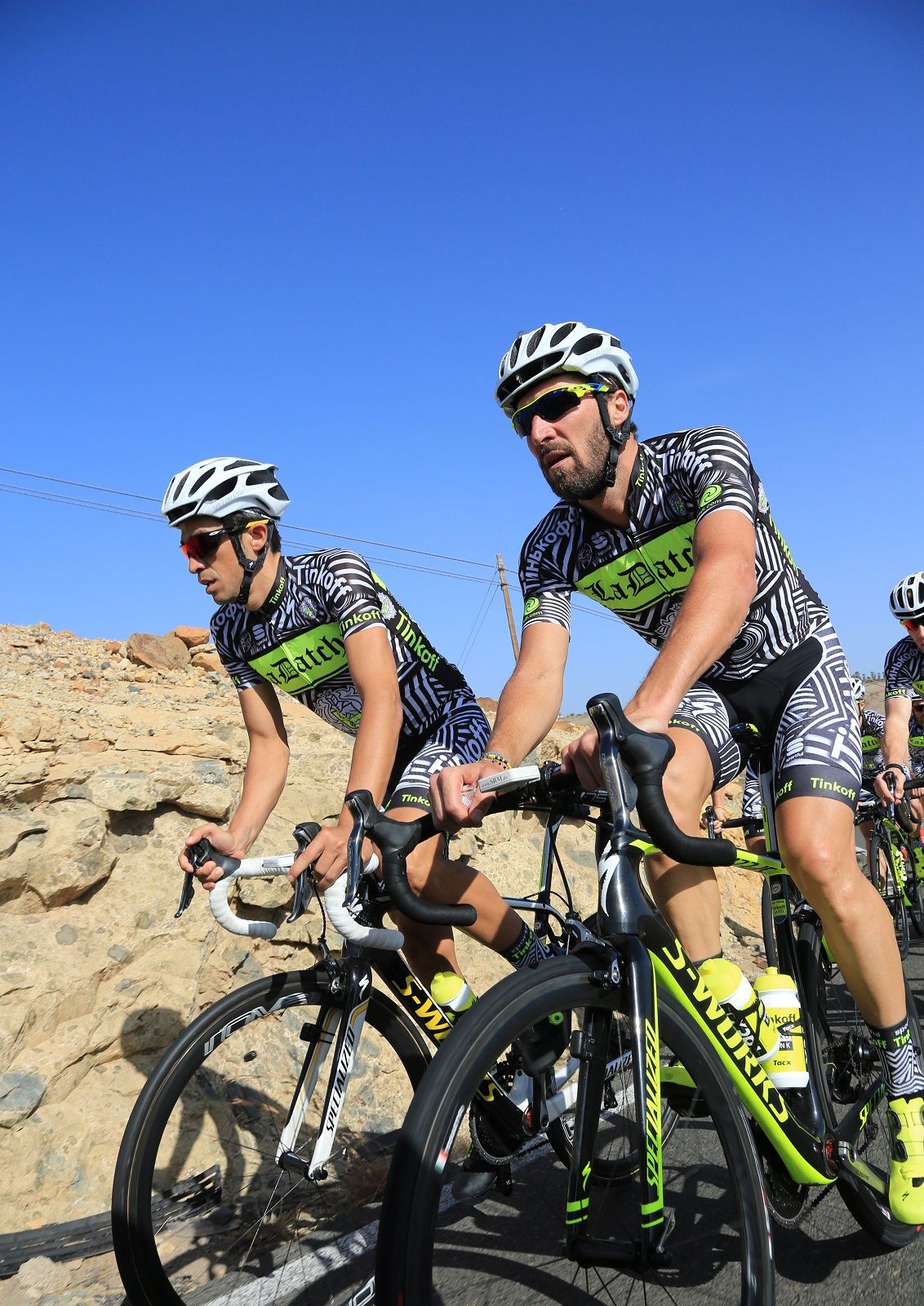 Manuele Boaro and Alberto Contador