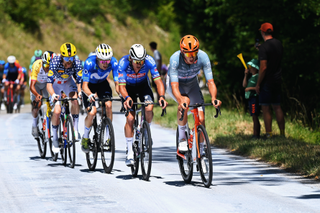 Tour de France stage 17 LIVE: 16-rider breakaway finally forms after rapid opening phase of racing, with peloton coming back together