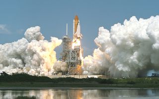 Space Shuttle Atlantis launch April 2001