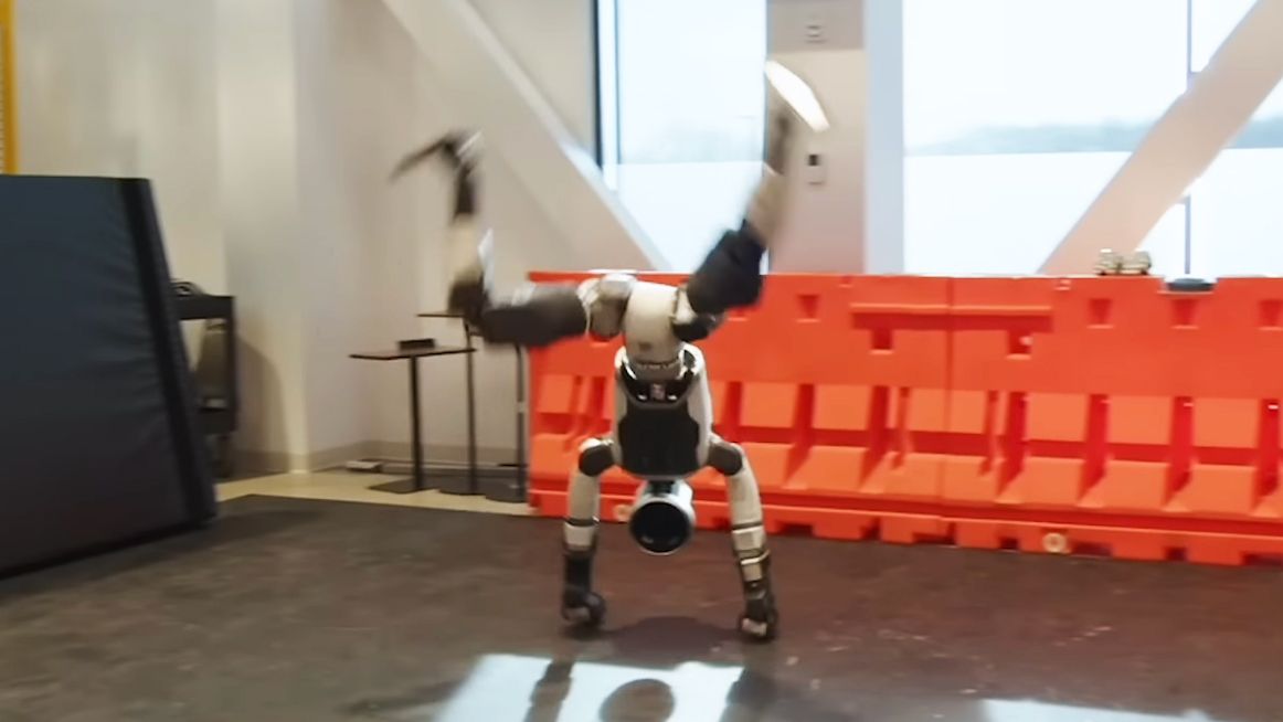 This robot can do a cartwheel better than me and now I'm freaking out – but in a good way