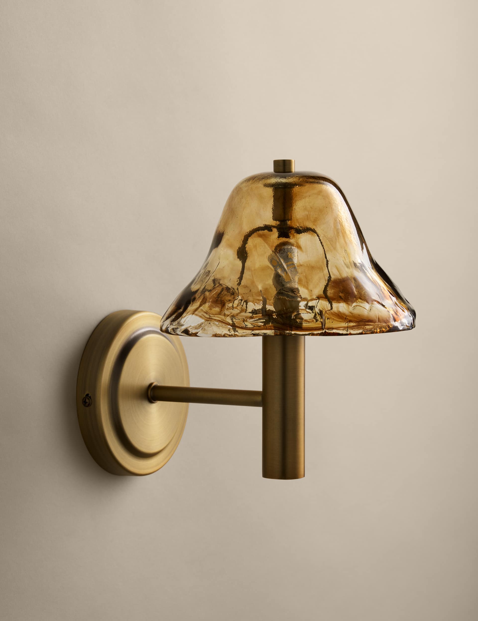 Glass Wavy Wall Light