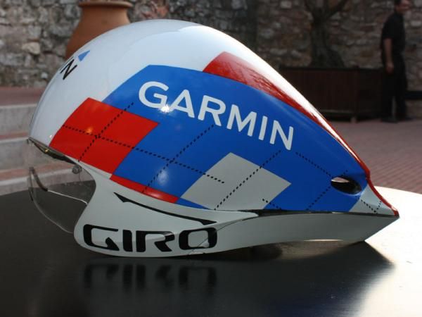 According to Giro, the new as-yet-unnamed helmet's unusual shape better accommodates the wide range of positions used by today's riders.