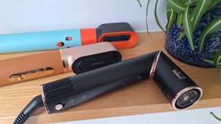 The Shark FlexStyle, Dreame Airstyle Pro and Dyson Airwrap i.d. in reviewer's home