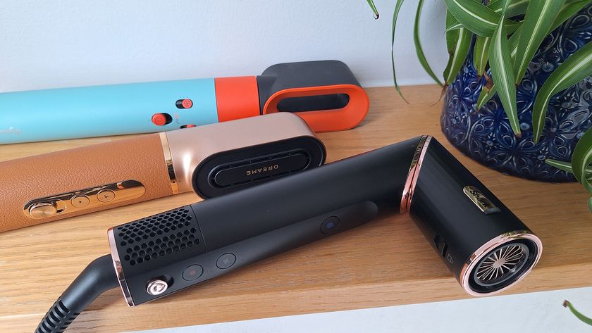 The Shark FlexStyle, Dreame Airstyle Pro and Dyson Airwrap i.d. in reviewer's home
