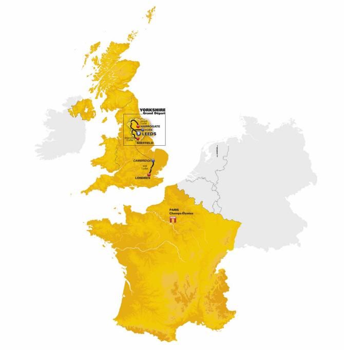 The 2014 Tour de France begins in Leeds.