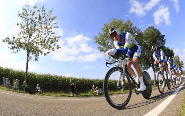 The Orica-GreenEdge squad had trained on the course throughout the week and took bronze
