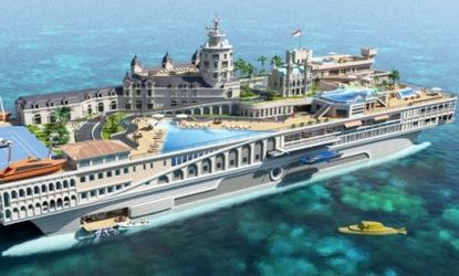 The Monaco-themed luxury yacht would serve as home to 16 guests and up to 70 staffers.